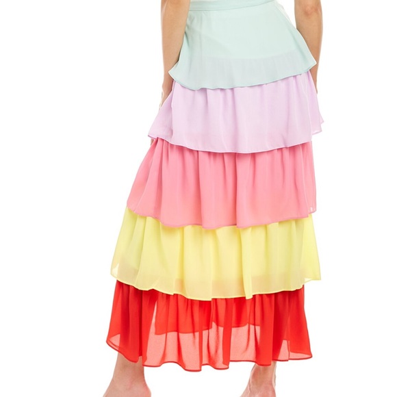 OLIVIA RUBIN Colorful Layered Skirt - Picture 2 of 5